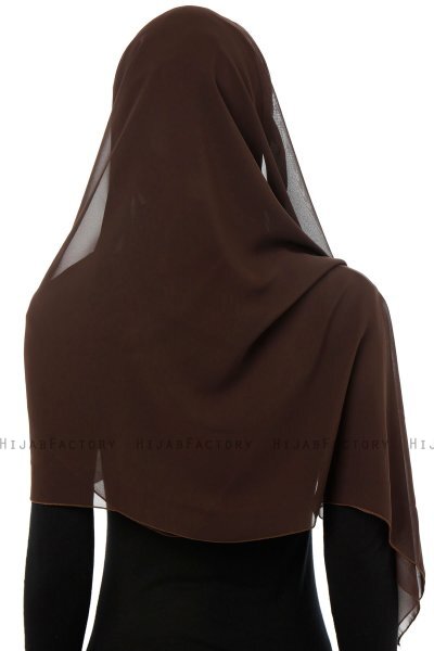 Alara Cross - Hijab Chiffon One Piece Marrón