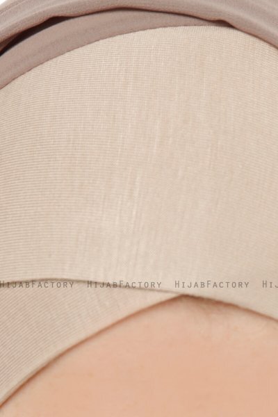 Alara Cross - Hijab Chiffon One Piece Taupe Claro