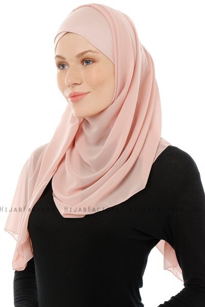 Alara Cross - Hijab Chiffon One Piece Rosa De Antaño