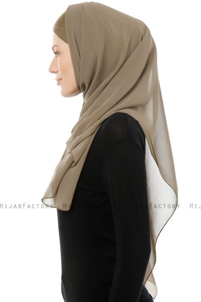 Alara Cross - Hijab Chiffon One Piece Verde Oliva