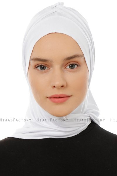 Isra Plain - Hijab One-Piece Viscosa Blanco