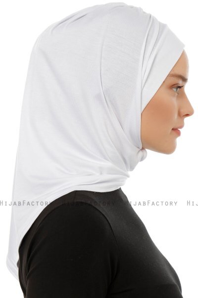 Isra Plain - Hijab One-Piece Viscosa Blanco