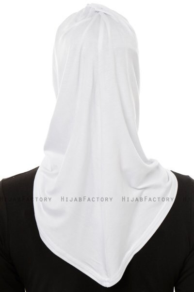 Isra Plain - Hijab One-Piece Viscosa Blanco