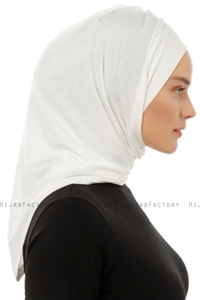 Isra Plain - Hijab One-Piece Viscosa Crema