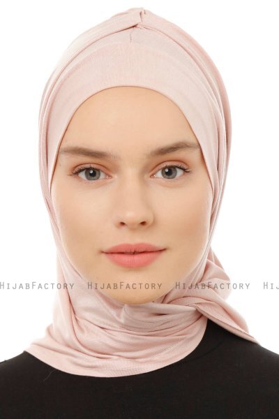 Isra Plain - Hijab One-Piece Viscosa Rosa De Antaño