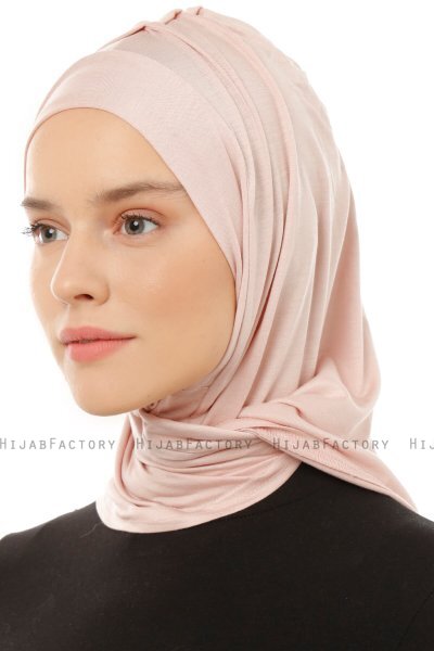 Isra Plain - Hijab One-Piece Viscosa Rosa De Antaño