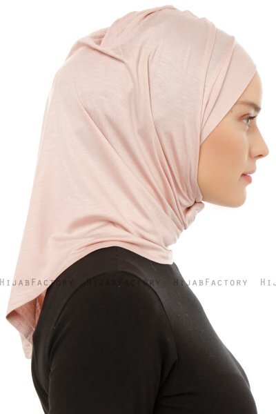 Isra Plain - Hijab One-Piece Viscosa Rosa De Antaño