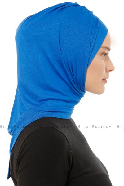 Isra Plain - Hijab One-Piece Viscosa Azul