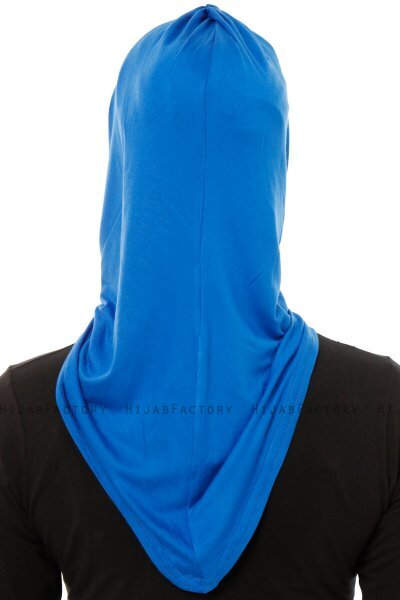 Isra Plain - Hijab One-Piece Viscosa Azul
