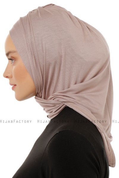 Isra Plain - Hijab One-Piece Viscosa Piedra Gris