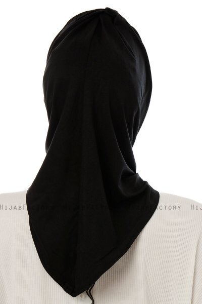 Isra Cross - Hijab One-Piece Viscosa Negro