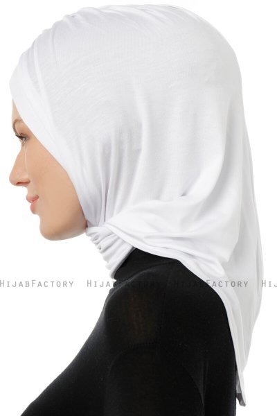 Isra Cross - Hijab One-Piece Viscosa Blanco