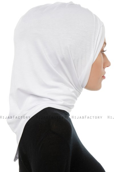 Isra Cross - Hijab One-Piece Viscosa Blanco