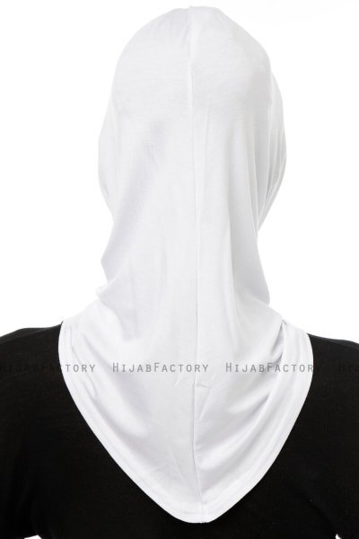 Isra Cross - Hijab One-Piece Viscosa Blanco