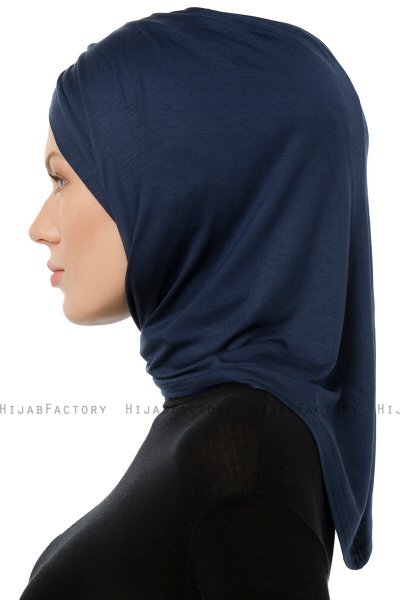 Isra Cross - Hijab One-Piece Viscosa Azul Marino