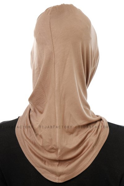 Isra Cross - Hijab One-Piece Viscosa Taupe Oscuro