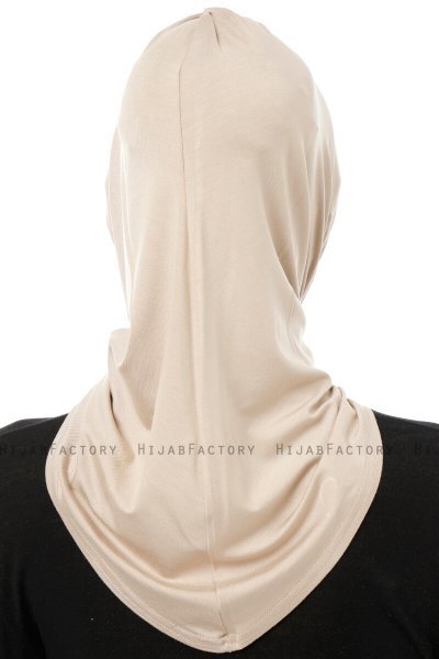 Isra Cross - Hijab One-Piece Viscosa Taupe Claro
