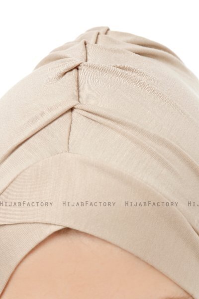 Isra Cross - Hijab One-Piece Viscosa Taupe Claro