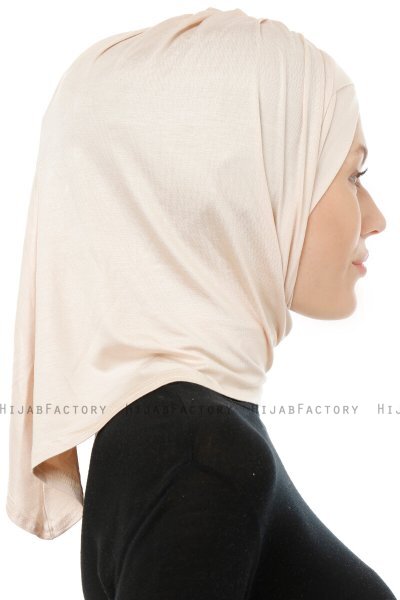 Isra Cross - Hijab One-Piece Viscosa Beige