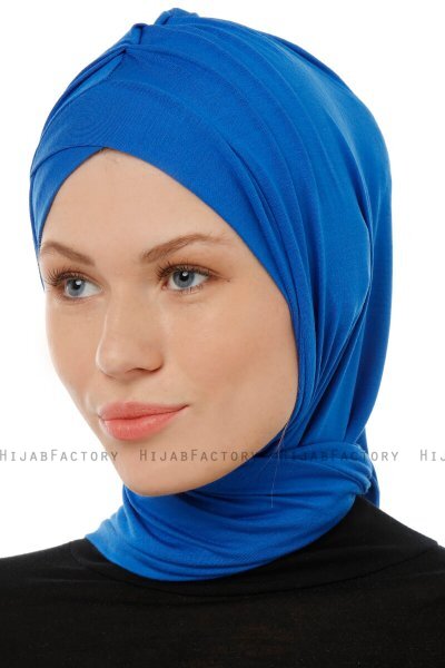 Isra Cross - Hijab One-Piece Viscosa Azul