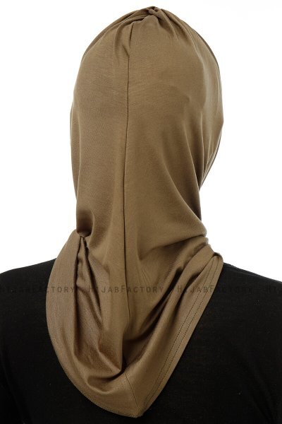 Isra Cross - Hijab One-Piece Viscosa Caqui