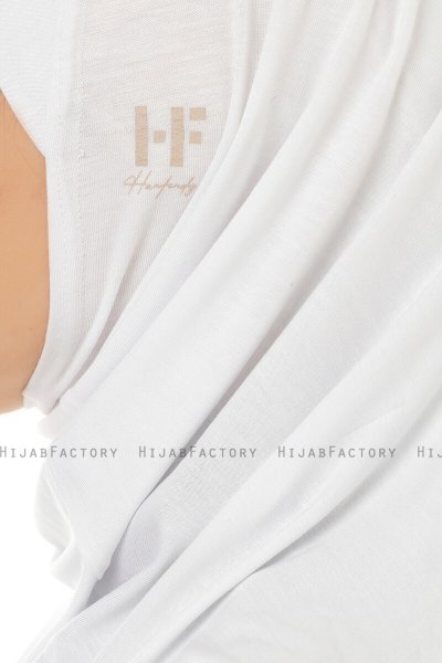 Hanfendy Plain Logo - Hijab One-Piece Blanco