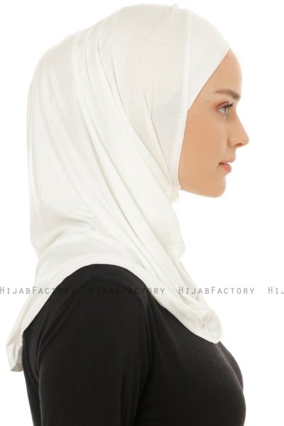 Hanfendy Plain Logo - Hijab One-Piece Crema