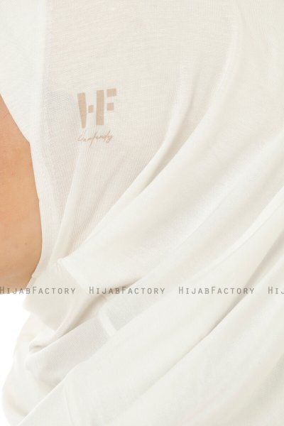 Hanfendy Plain Logo - Hijab One-Piece Crema