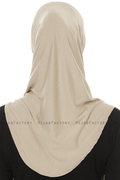 Hanfendy Plain Logo - Hijab One-Piece Taupe Claro