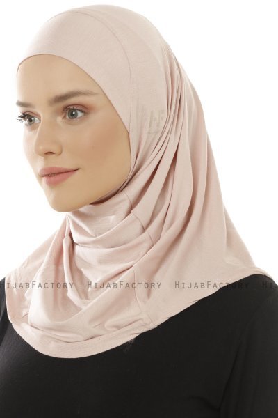 Hanfendy Plain Logo - Hijab One-Piece Rosa De Antaño