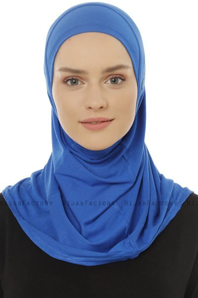 Hanfendy Plain Logo - Hijab One-Piece Azul