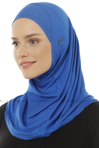 Hanfendy Plain Logo - Hijab One-Piece Azul