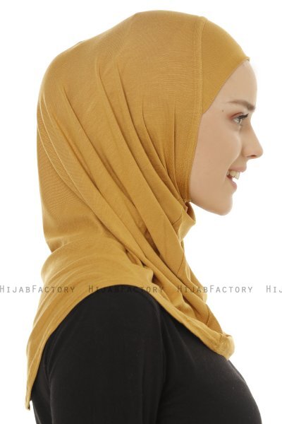 Hanfendy Plain Logo - Hijab One-Piece Mostaza
