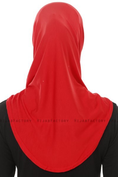 Hanfendy Plain Logo - Hijab One-Piece Rojo