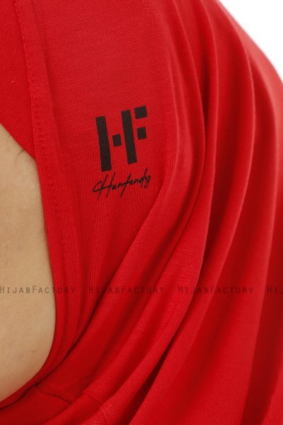 Hanfendy Plain Logo - Hijab One-Piece Rojo