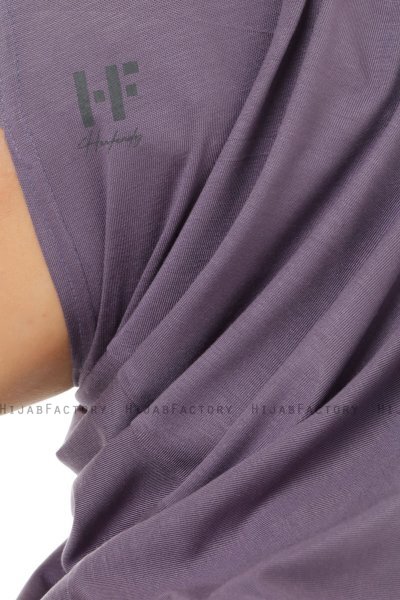 Hanfendy Plain Logo - Hijab One-Piece Morado Oscuro