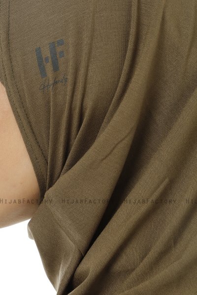 Hanfendy Plain Logo - Hijab One-Piece Caqui