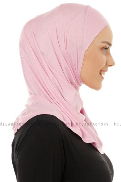 Hanfendy Plain Logo - Hijab One-Piece Rosado