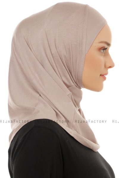 Hanfendy Plain Logo - Hijab One-Piece Piedra Gris