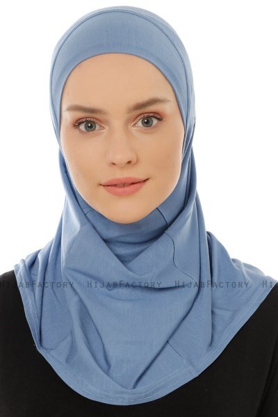 Hanfendy Plain Logo - Hijab One-Piece Índigo