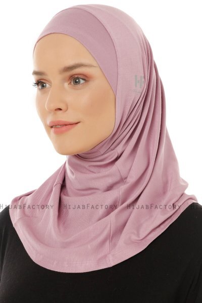 Hanfendy Plain Logo - Hijab One-Piece Púrpura