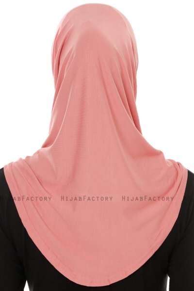 Hanfendy Plain Logo - Hijab One-Piece Rosa Oscuro
