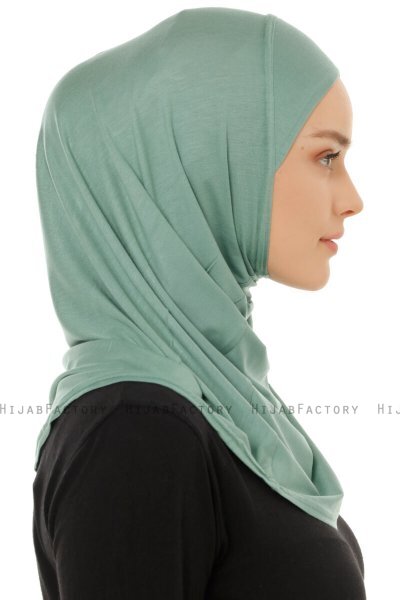 Hanfendy Plain Logo - Hijab One-Piece Verde