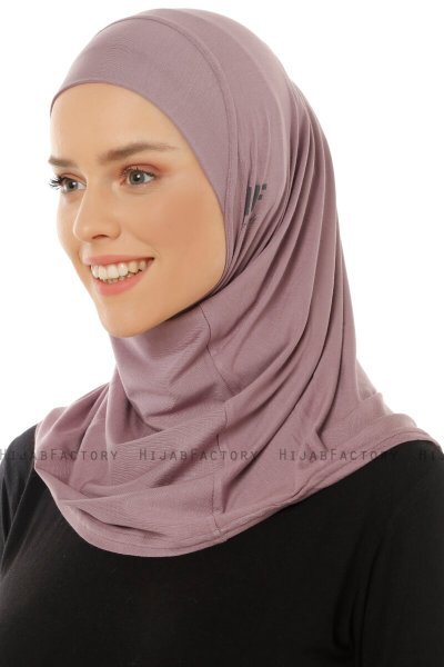 Hanfendy Plain Logo - Hijab One-Piece Orient Blush