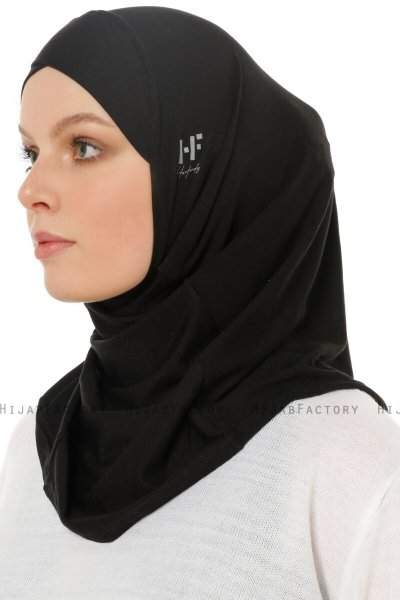Hanfendy Cross Logo - Hijab One-Piece Negro