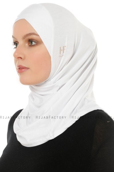 Hanfendy Cross Logo - Hijab One-Piece Blanco
