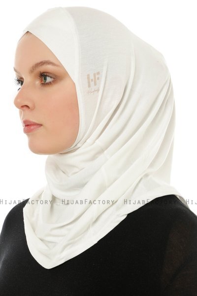 Hanfendy Cross Logo - Hijab One-Piece Crema
