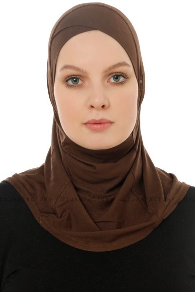 Hanfendy Cross Logo - Hijab One-Piece Marrón