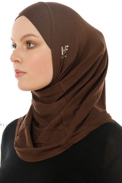 Hanfendy Cross Logo - Hijab One-Piece Marrón