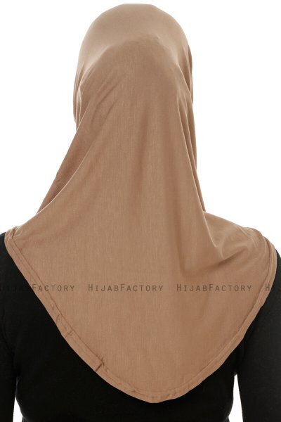 Hanfendy Cross Logo - Hijab One-Piece Taupe Oscuro